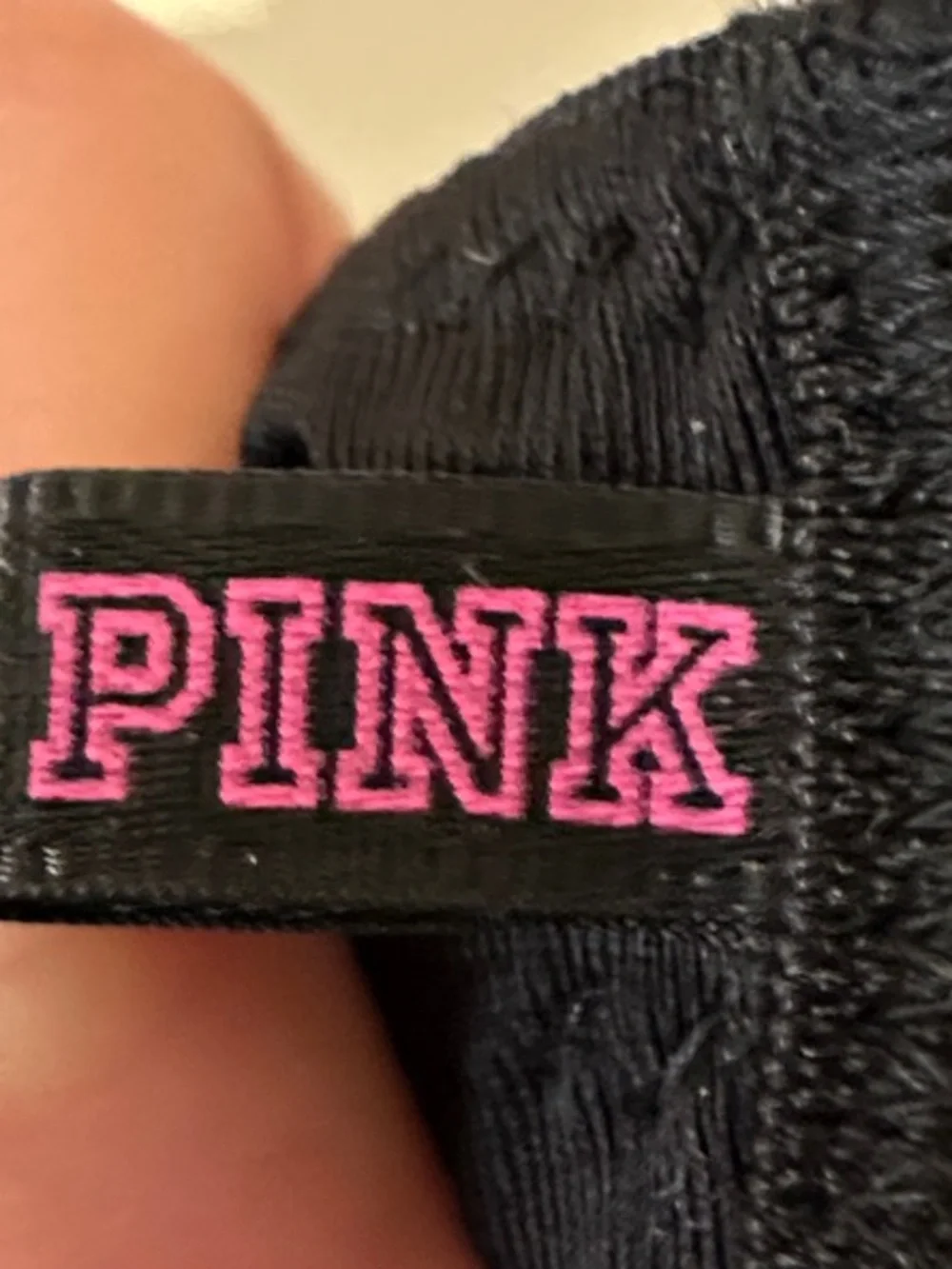 PINK Victoria's Secret Black Smooth Everywhere Bra